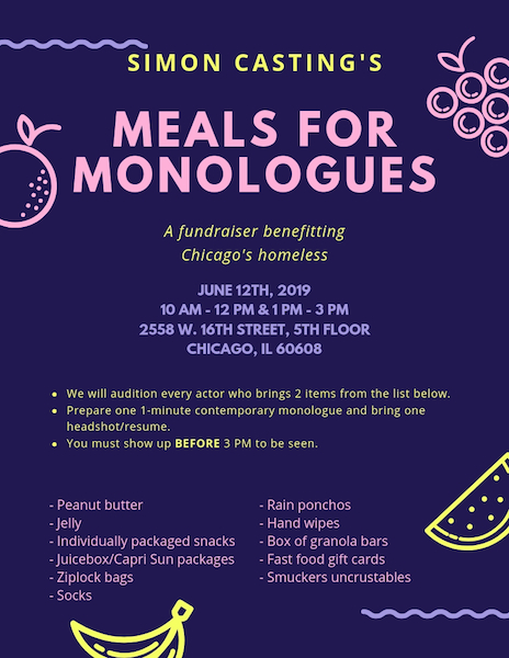 Feature Photo for Meals for Monologues!